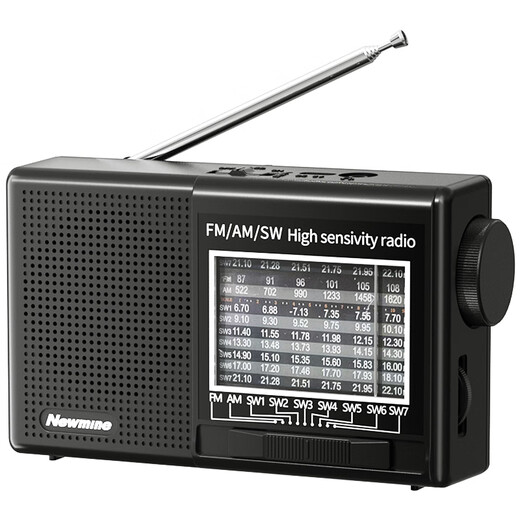 纽曼BT526收音机老人专用LED灯发光迷你小音箱便携式随身听FM调频广播戏曲半导体可充电