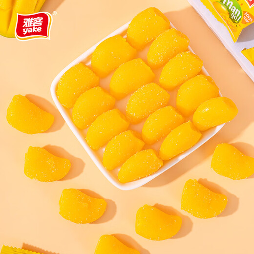 
Yake Mango Flavored Gummies Office Casual Candy Wedding Candy Bottle Mango Flavored Gummies Gift Snack Barrel Mango Flavored Gummies 689g*5