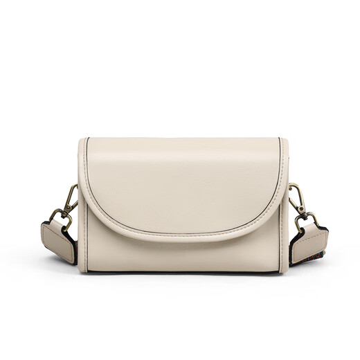 CALWAN KEODH official website bag women's bag new crossbody bag genuine leather pillow bag birthday gift for girlfriend wife [white] fashionable, versatile, simple, practical and heart-wrenching girl girlfriend