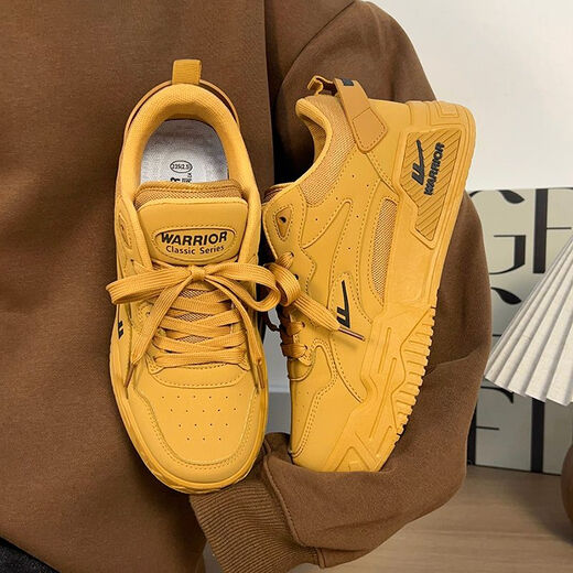 Huili men's shoes 2025 new summer breathable hot lightweight board shoes for men's thick-soled high-rise sneakers casual shoes trendy shoes wheat color [counter quality, authentic guarantee] 39