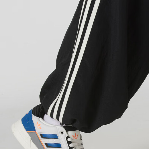 阿迪达斯 （adidas）三叶草时尚套装女子春夏新款防风梭织立领夹克外套休闲直筒裤长裤 JD6387+IW5509 M