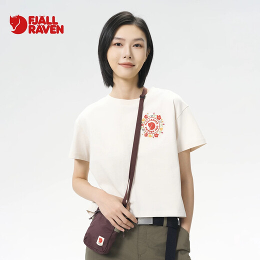 FJALLRAVEN Arctic Fox 2025 Spring and Summer New Women's Outdoor Sports Short Loose Top Short Sleeve T-Shirt 14600213 674 Soft Mist Green XS [160/84A]