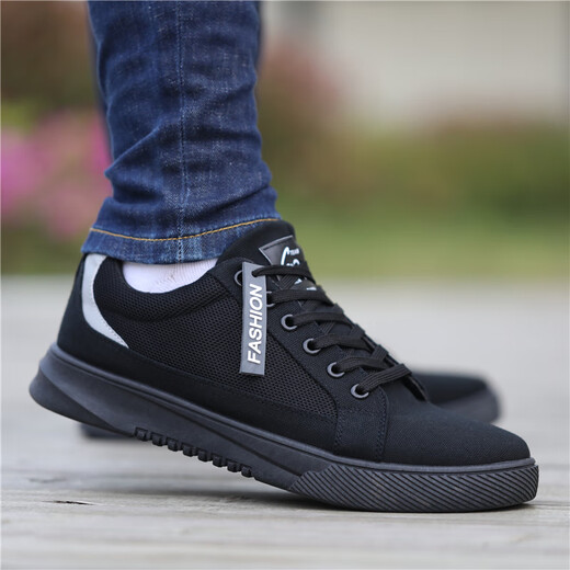 Libellule rouge vieille chaussures de tissu de beijing chaussures masculines 2025 printemps Nouveau toile respirante chaussures sportives et loisirs pour hommes 6636 Gray 40 Code standard