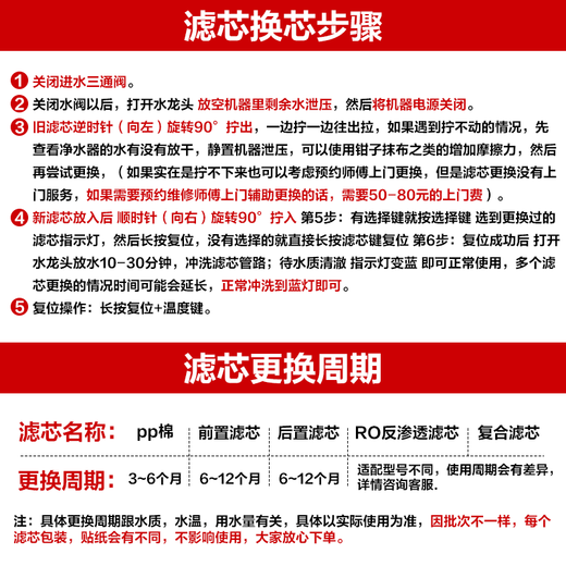 Viomi (VIOMI) upgraded Viomi water purifier filter element is suitable for models S2, Fast3, X2, mee series filter elements No. 1 5in1 composite filter element