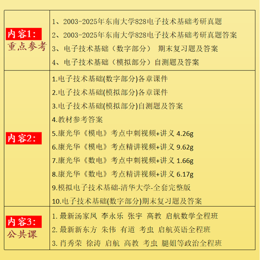 2026 Southeast University 828 Technologie électronique Questions d'examen de troisième cycle de base dongda 828 TECHNOLOGIE ÉLECTRONIQUE MATÉRIAUX DE TEST PROPRIÉTÉS Version papier