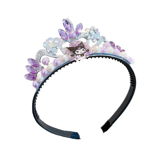 ENRMIIV Crown Children's Headband Frozen Headband Elsa Princess Crown Hairpin Girls Kurome Melody Hairband 1# Blue Princess Elsa Crystal Crown Hairband