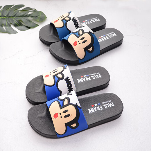 
paul frank big mouth monkey sandals men and women couples home bathroom slippers indoor home shoes outdoor beach shoes 6218 sky blue 38 suitable for daily wear 36/37