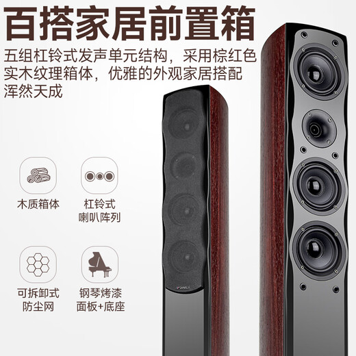 山水（SANSUI） F8 5.1无线家庭影院 木质家庭KTV音响套装 卡拉OK 落地式家居音响 5.1专享版【标配功放20A】
