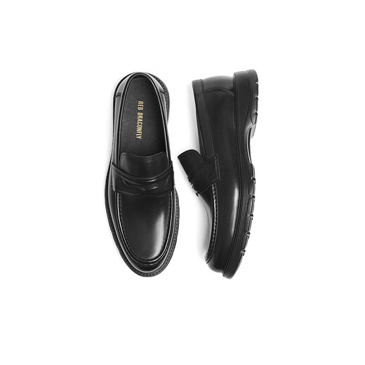 
Red Dragonfly Loafers 2025 Spring New Men's Shoes Thick Sole Formal Leather Shoes High-end Business Men's Leather Shoes WTA15249 Black 40