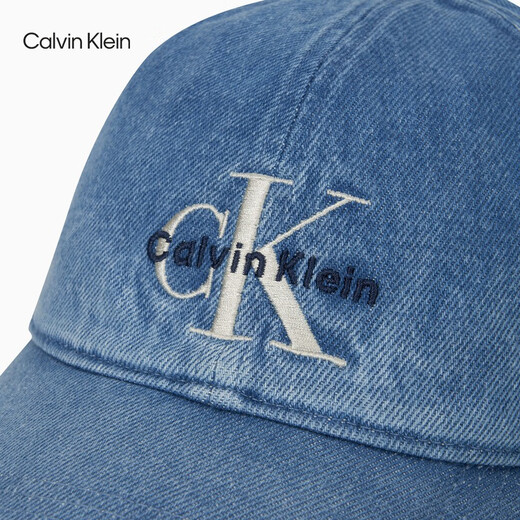 Calvin KleinJeans25春夏新款男女同款经典复古ck刺绣牛仔棒球帽礼物4G5007G