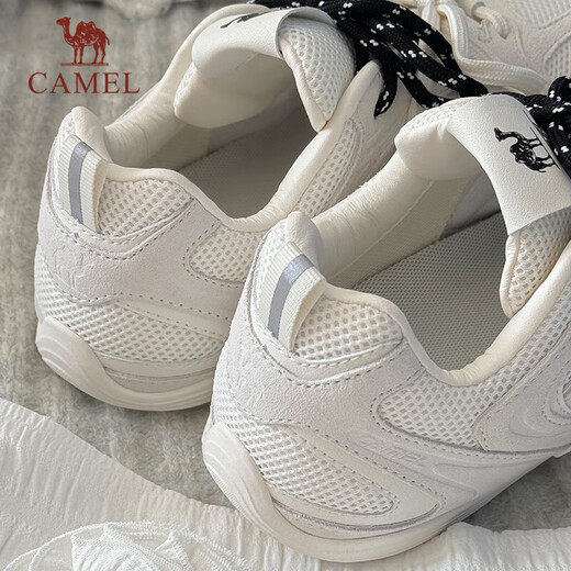 Camel (camello) Zapatos de suela delgada para mujeres en el año zapatos de entrenamiento de deportes informales retro casuales k25b09l7031 marfil blanco 37