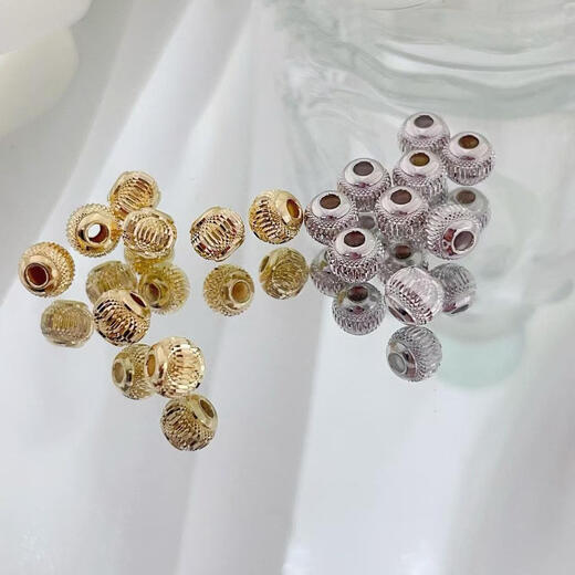 Changju Dixi 18K loose beads space beads lantern beads 2.5mm