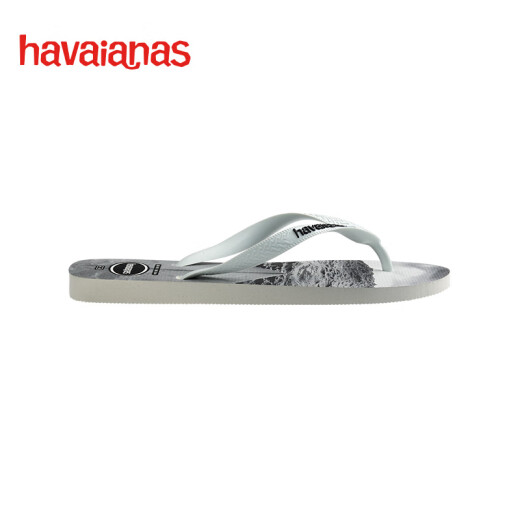 havaianas哈唯纳Hype III沙滩男士人字拖夏季海边户外休闲凉拖鞋可外穿 6194-白/黑/灰 45-46 巴西码