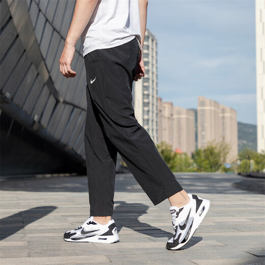 
Nike (NIKE) black straight trousers men's quick-drying breathable sports pants loose jogging casual pants FB7491 black/DM6627-010 moisture-absorbing and sweating Quick-drying M 120-130Jin[Jin equals 0.5 kg]