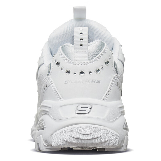 斯凯奇（Skechers）女鞋春季2025新款百搭熊猫鞋时尚潮流运动休闲鞋厚底增高老爹鞋 11979-WSL/白色 35.5