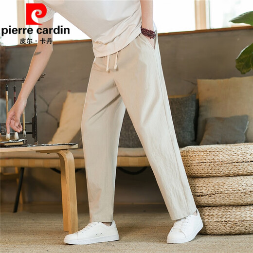 PANTRE CARDIN COTTON LINEN PANTS MEN'S SUMME PANTAL PANTAL DE NOUVEAU MENS