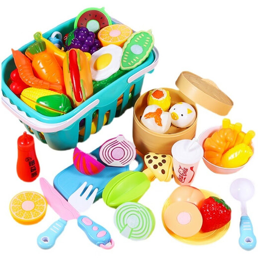 Juke Children's Choice LE LE ha visto a Jiajia Kitchen Toys Simuled Cut Fruits and Pizza Vegetables para niños y niñas. La educación temprana puede cortar frutas y verduras al azar + pizza