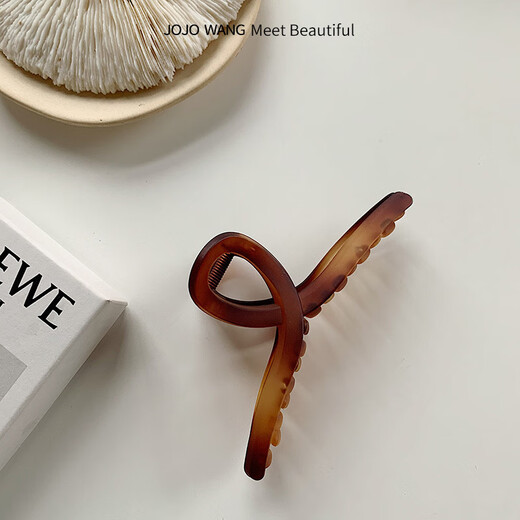 Jiao Xuefia Acrylic Frosted Shark Clip Charming Purple Hair Clip Women's Back of Head High-end Hair Clip Headwear Hair Clip