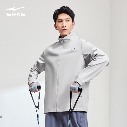 Hongxing Erke Jacket Men's Summer a prueba de viento a prueba de viento Repelente a la chaqueta de cuello de pie de collar
