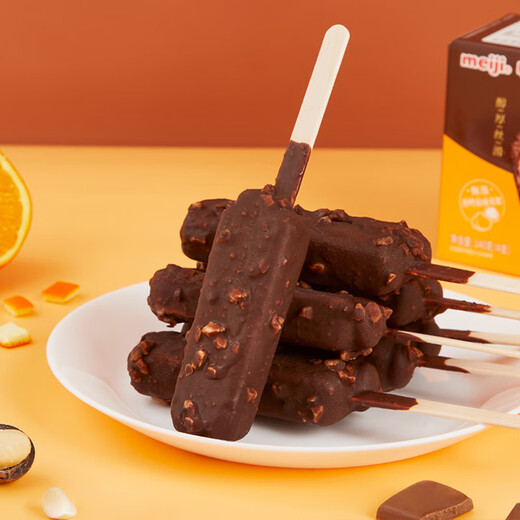 Meiji orange chocolate ice cream 35g*4 pieces in color box
