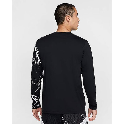 Nike (Nike) [Jinlang Sports] Dri-Fit Morant Men's Sun Sun Basketball de manga larga Top HJ3892-010 Color M