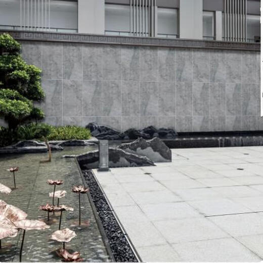 XMSJ Garden personalizado Paisaje Exterior Brick Ecological Paving Paving Pave Brick PC Ingeniería de ladrillos Matte Matte Decro Muro Escritura Cueva White GD12611 600*1200
