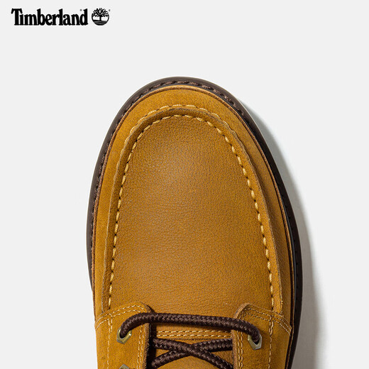 添柏岚（Timberland）官方男鞋中帮靴户外休闲商务通勤舒适皮革|A698F A698F754/小麦色 43