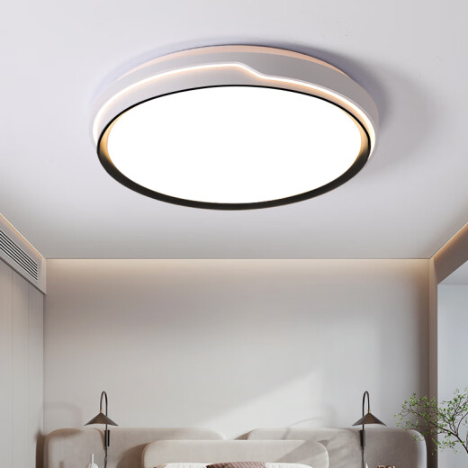 Foshan iluminación completa lámpara de techo de la lámpara de dormitorio del espectro completo lámpara de sala de estar simple dormitorio principal comedor comedor ultra delgada modelo de platino 9767cm atenuación inhalable [espectro completo
