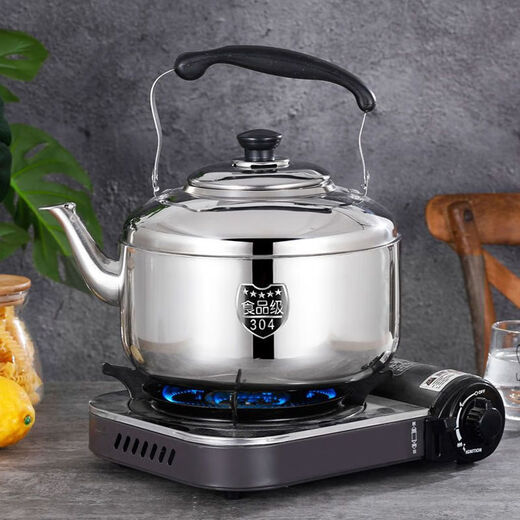 Guanxiangniao kettle iron 304 stainless steel old-fashioned German quality large kettle boiling kettle large capacity chirping household kettle extra thick 410 plate 4 liters 1ml