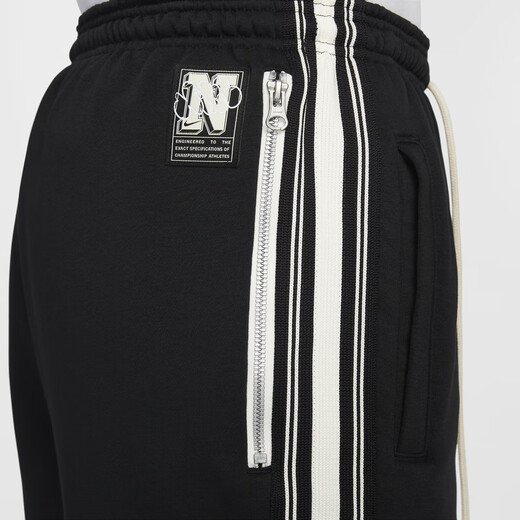 Nike (Nike) Offizielle Therma-Fit-Männer plus Fleece-Basketballhose warm HJ3884 010 Schwarz/Licht Elfenbein Weiß XL