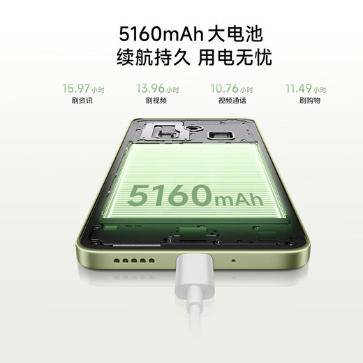 Xiaomi (MI) Redmi Redmi 14R new 5G mobile phone, large screen, eye protection, high-volume, large volume mobile phone, Snapdragon 5G parents and students smart Internet photography, mobile phone backup machine, lavender purple 8GB+256GB