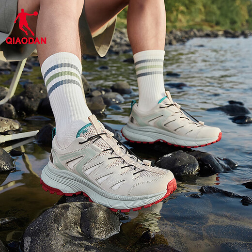 Jordan Kaiyuan V4 sneakers for men 2025 summer new lace-free river-trapping shoes, lightweight and breathable outdoor wading casual shoes, smoke gray/blue 40