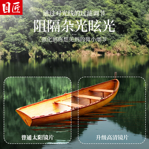 目匠复古椭圆方形墨镜女欧美网红款时尚强光太阳眼镜男 TYJ6189 黑框偏光灰片