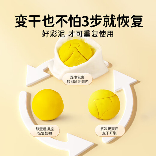 
Coloyou (Coloyou) flour colored mud bear ice cream play house plasticine mold children's DIY mini set safe and non-toxic kindergarten gift