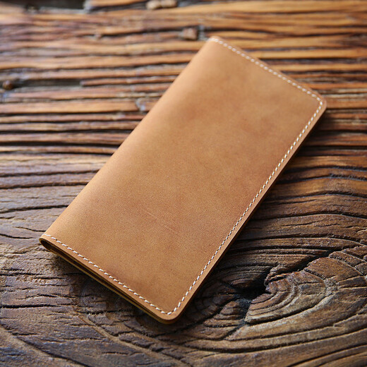Colrtn Kwecr Men's Long Wallet Business Casual Clutch Clutch Sac réel Sac à main de grande capacité sac de téléphone mobile Luxury CK jaune 19 * 10 * 2