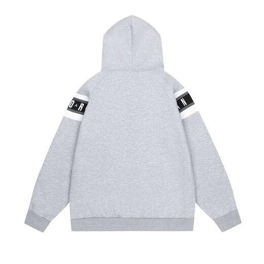 Aerogami-Nike Trendy Brand AJ Flying Man and Women's Cotton Plus Fleece suéter de pareja suelta con capucha Casual Adidas 673 Gray Plus Fleece alta calidad L adidas 110-130Jin [Jin equivale a 0.5 kg]
