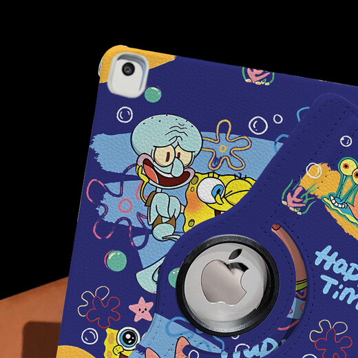 Nakowan Huawei MatePad 11.5s Flat Shell plano Nuevo Cartoon Lindo Air12 anti-caza SE11 pulgada Caja protectora anti-bendición Capacidad dura anti-flexión 360 Niños de soporte horizontal y vertical rotativo [DD3523 Blue Spongob] 360 Case de cuero giratorio DNG Huawei Matep Matep