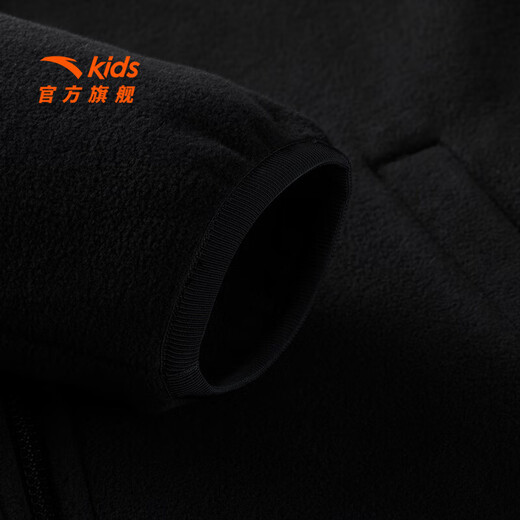 Anta-Kinderjacke Herren Kinderkleidung für den Frühling 2025 Neues zweiköpfiges zweiteiliger Top und windproofes Black Black (Vollmark) / Basic Black-3 140 cm