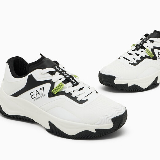 EMPORIO ARMANI/阿玛尼官方旗舰【七夕礼物】EA7/新款男女情侣休闲运动老爹鞋 T680-白色/黑色 40