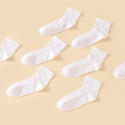 Kinder Socken von roten Bohnen 6-12 Jahre, männliche und weibliche, mittlere und große Kinder 8-12 Jahre alt, Frühling und Sommer 5 Paare atmungsaktiv