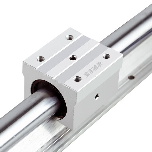 XMSJSBR Guide linéaire Rail Cylindrical Précision avec support d'aluminium Axe optique Sliant Table de la scie à bois de bois robuste glissement 12162 noir