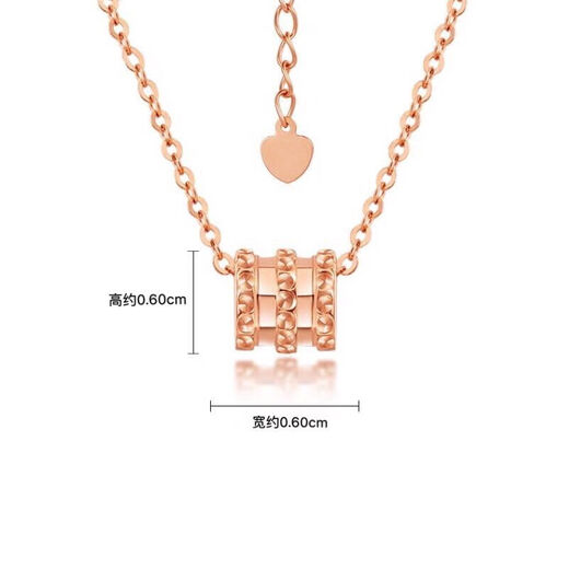 DYN color gold 18k rose gold small waist classic necklace yellow au750 platinum small fresh clavicle chain customized deposit