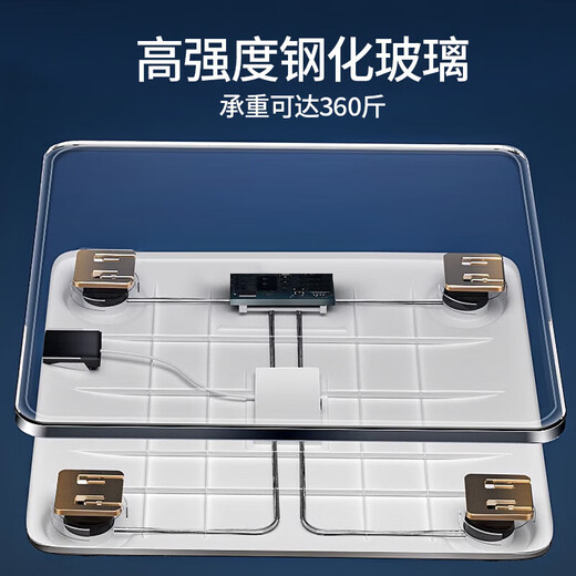 
[Connected in Mijia APP] Smart body fat scale Weight scale Household electronic scale Human body scale Weight scale Essential Bluetooth smart precision body fat scale [Rechargeable model - Mijia Zhilian body fat scale] Champion recommendation