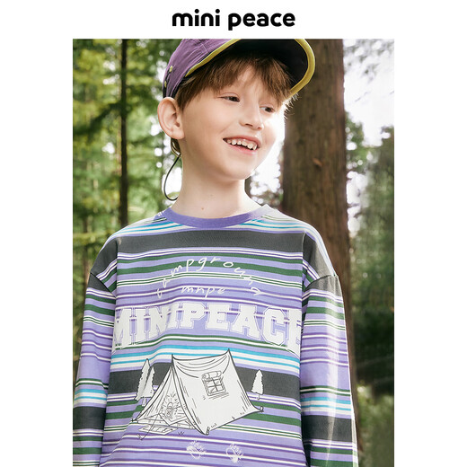 Minipeace Peacebird pour enfants Vêtements pour enfants T-shirt à manches longues facpf1416 Dusk Purple 130