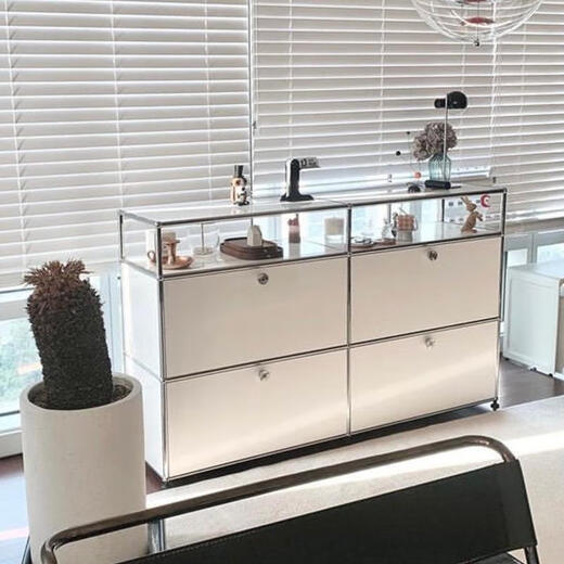 
Customized medieval USM module combination side cabinet stainless steel TV cabinet modern simple ins storage cabinet household use TV cabinet 9227*35*35