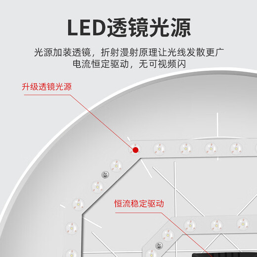 JINGGONG radar sensor LED three-proof ceiling light ultra-thin energy-saving high-bright stair aisle corridor corridor light smart light