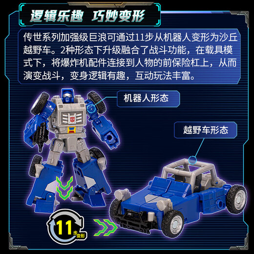 变形金刚（TRANSFORMERS）儿童男孩玩具车模型手办生日礼物传世系列加强级巨浪F7196