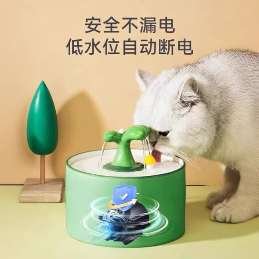 华美龙猫咪饮水机陶瓷恒温加热酸奶机喂水猫自动循环狗狗喝水宠物饮水器 [恒温款已断货选项中为非恒温