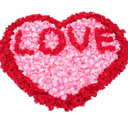 Tinglian Blütenblätter simuliert Rose Engagement Vorschlag Heibefreundschaft Geburtstagdekoration Valentinstag Romantische Hochzeit Hochzeit Breinheitliche Zimmerlayout rosa Blütenblätter/120 Stück