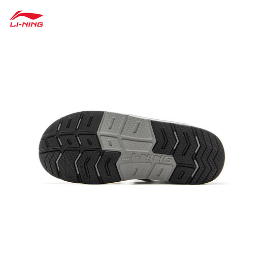 Li Ning Children's Sandals Big Children's Wear-Resistant Lightweight Rebound Comfortable Casual Sports Shoes Rubble Gray/Black-3 36